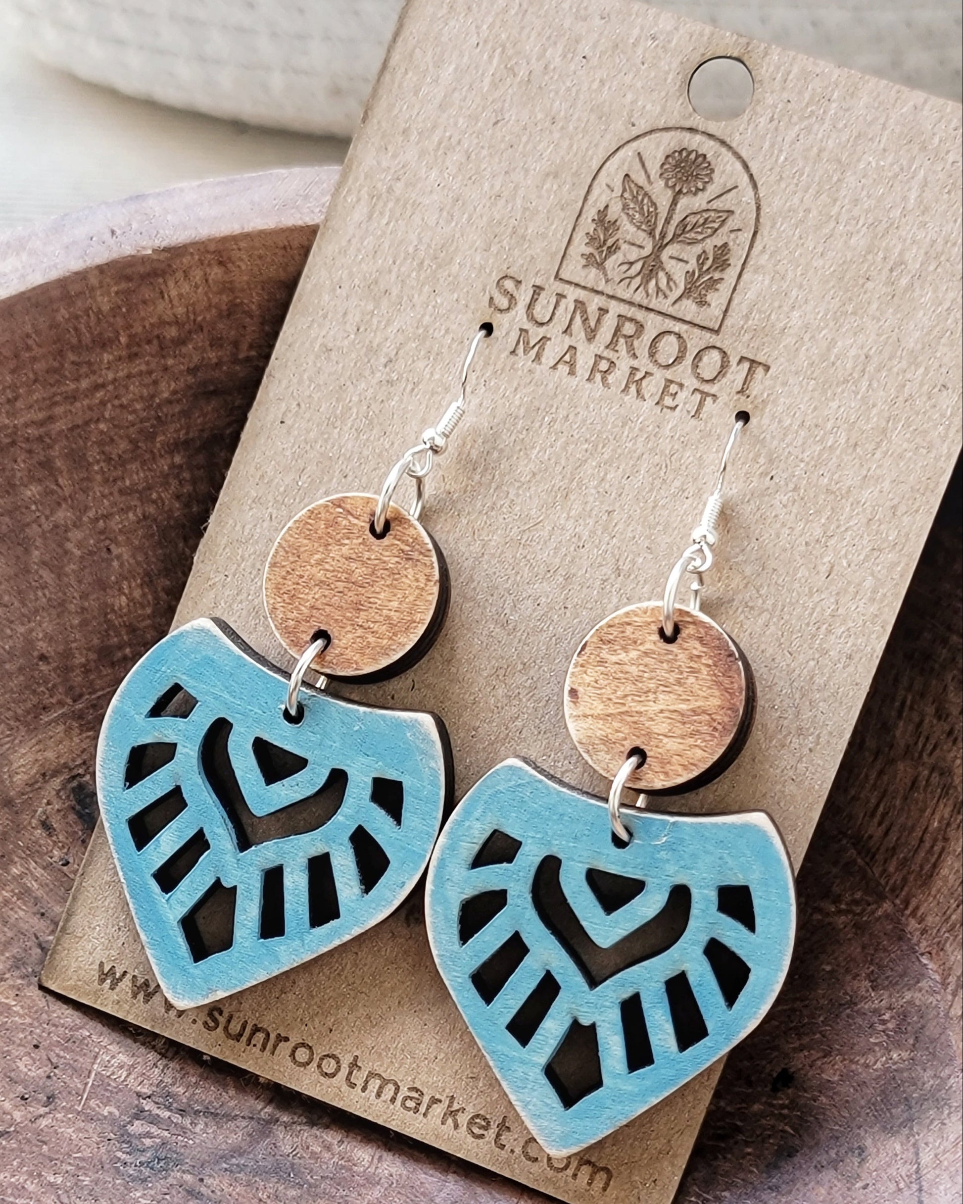 Blue Boho Earrings