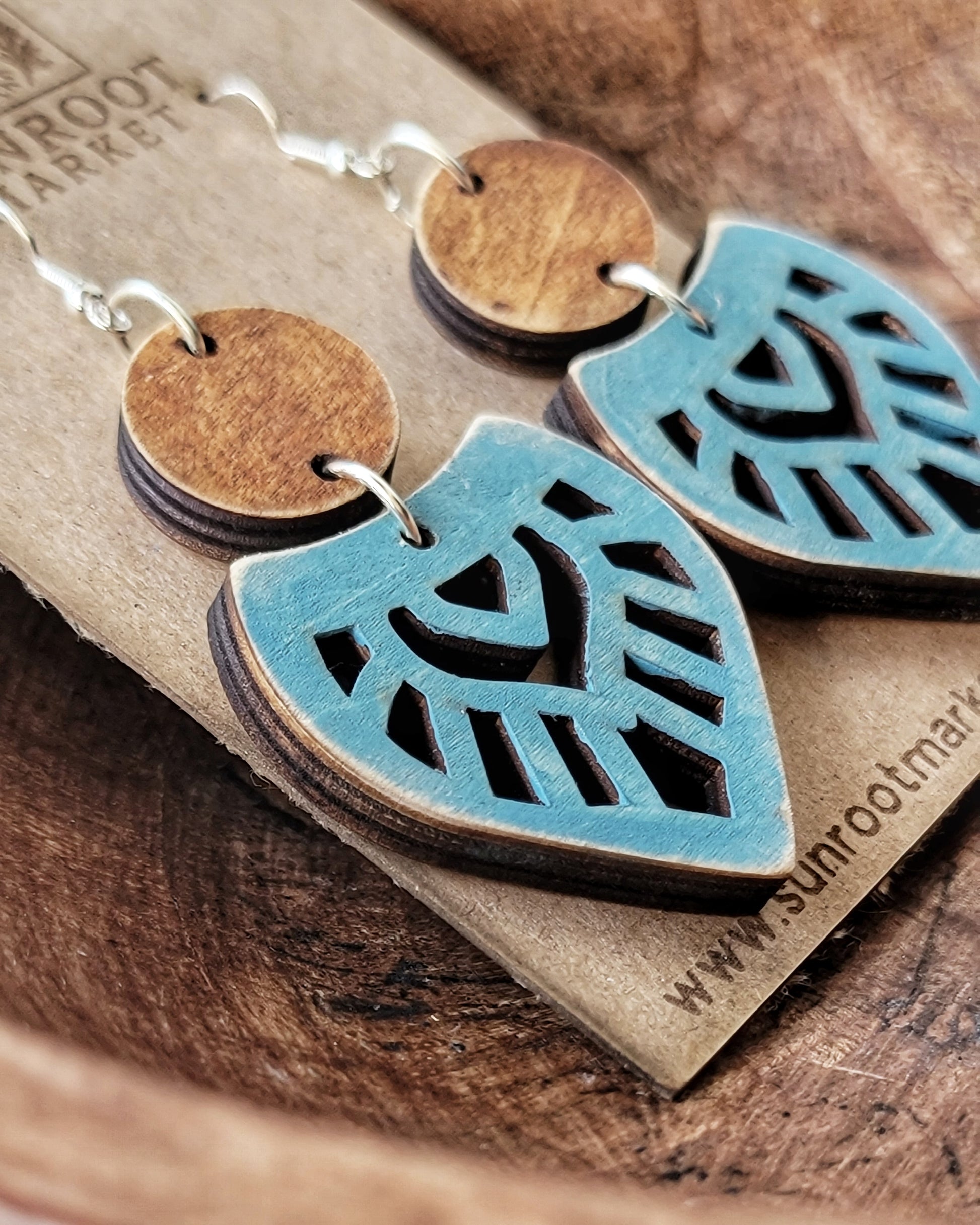 Blue Boho Earrings