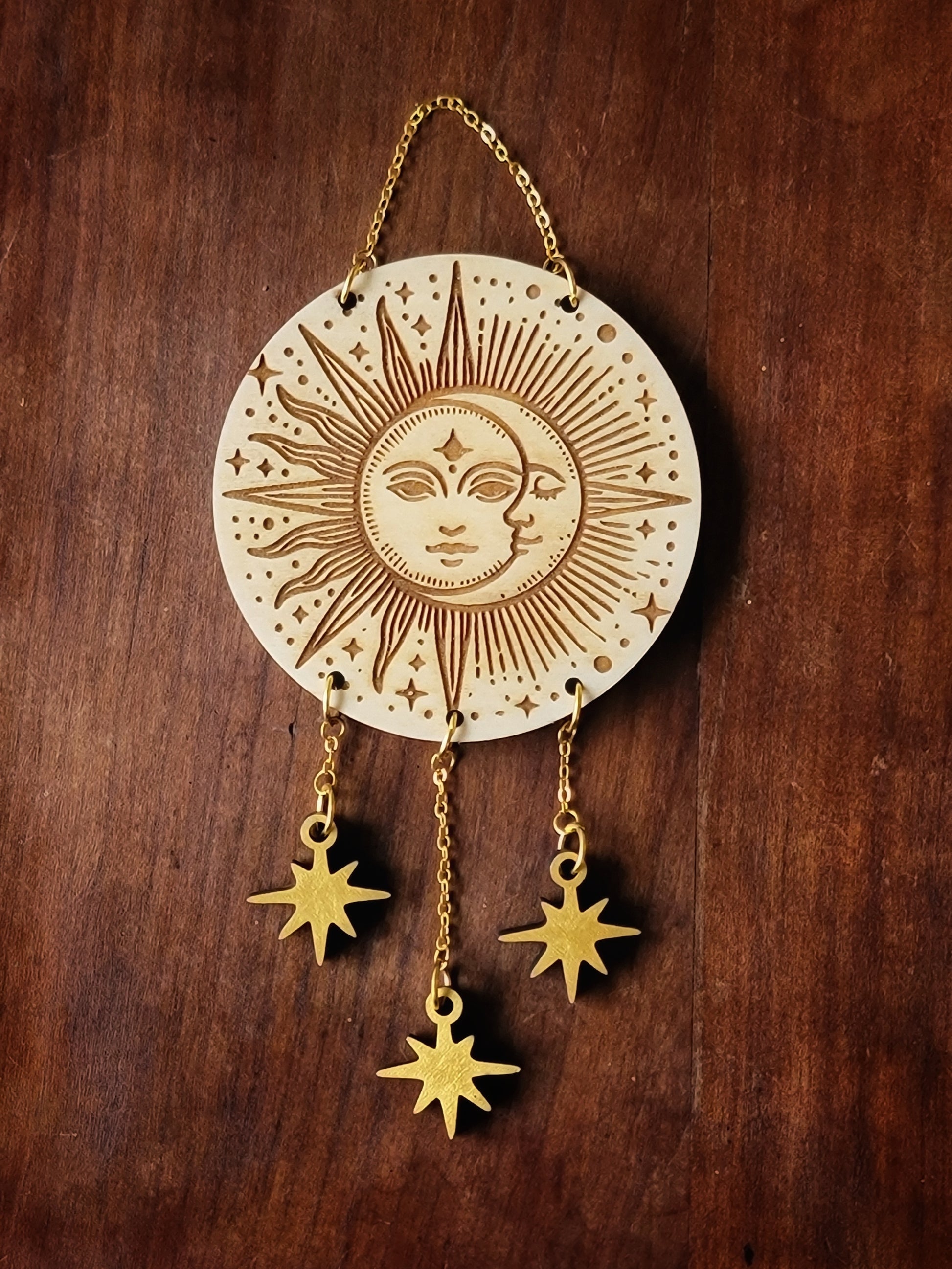 Mini Wall Hanging - Sun and Moon