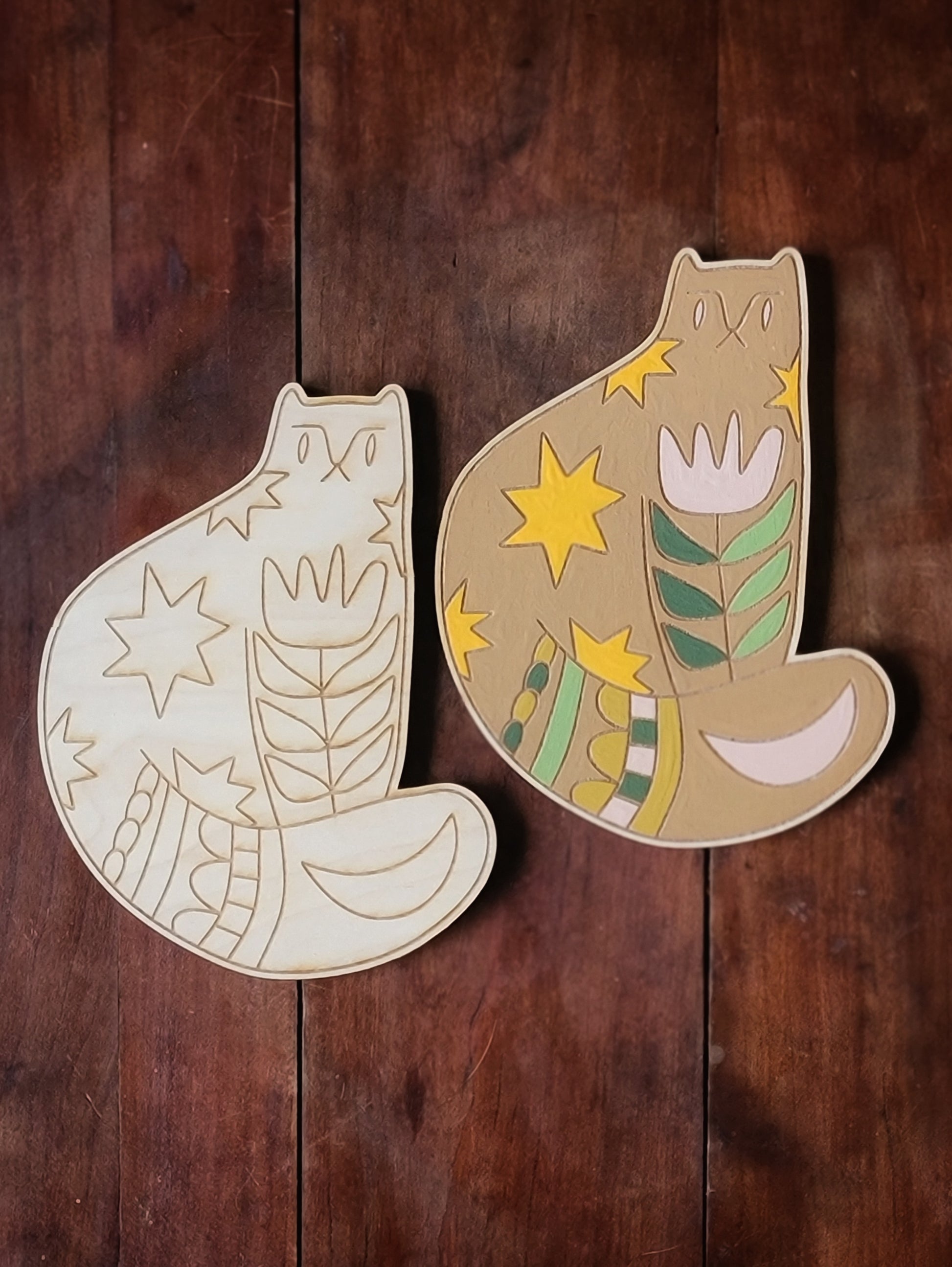 Altar Art Paint Kit - Folk Cat