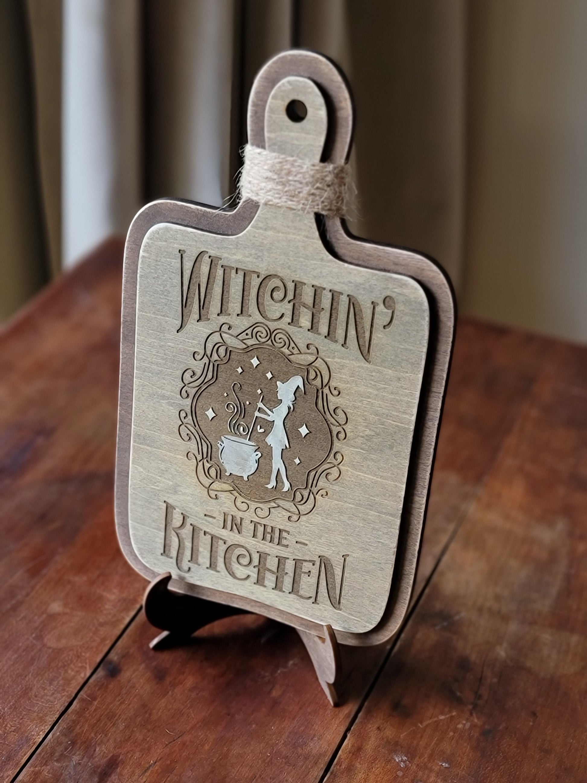 Kitchen Witch Cutting Board