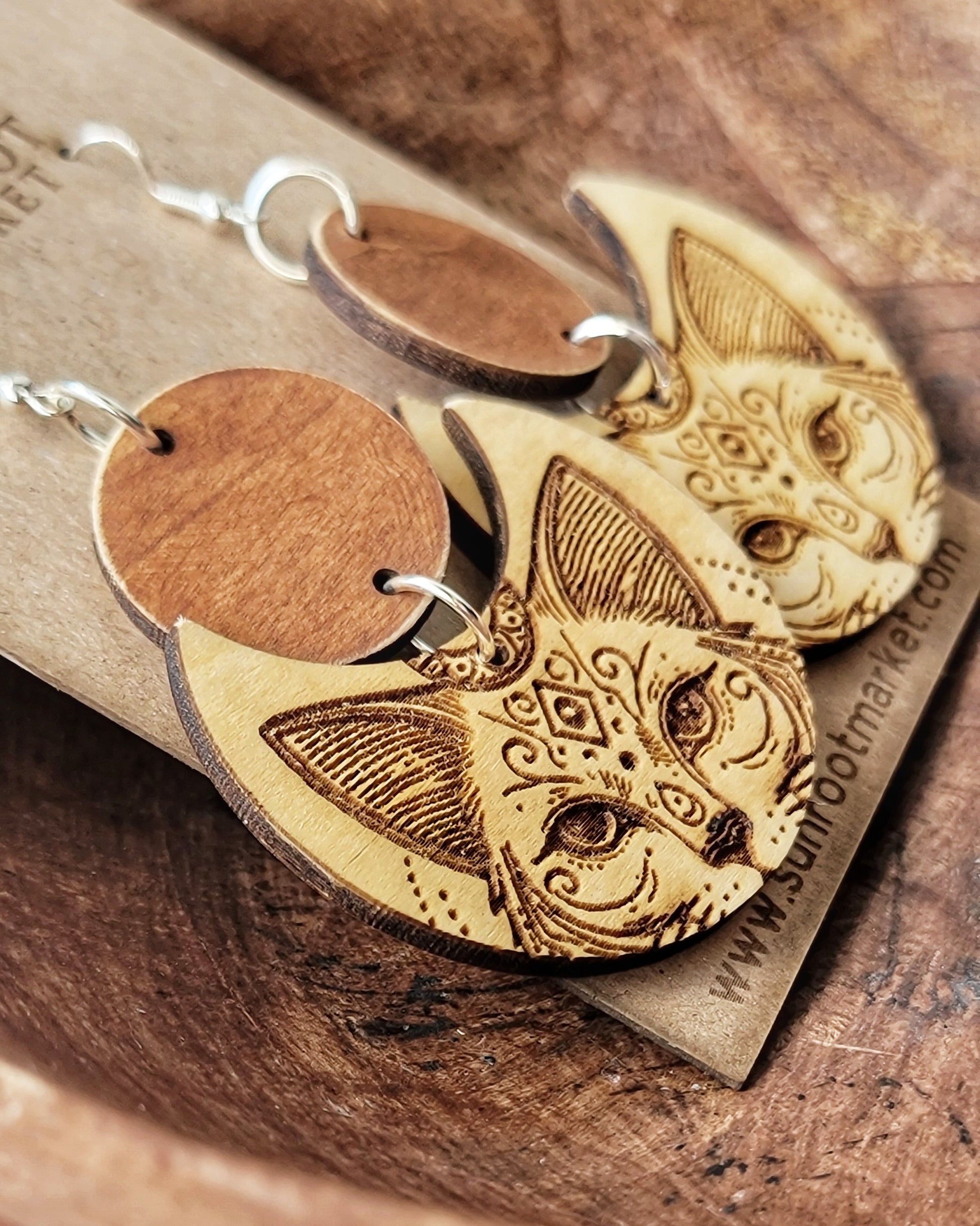 Bohemian Cat Earrings