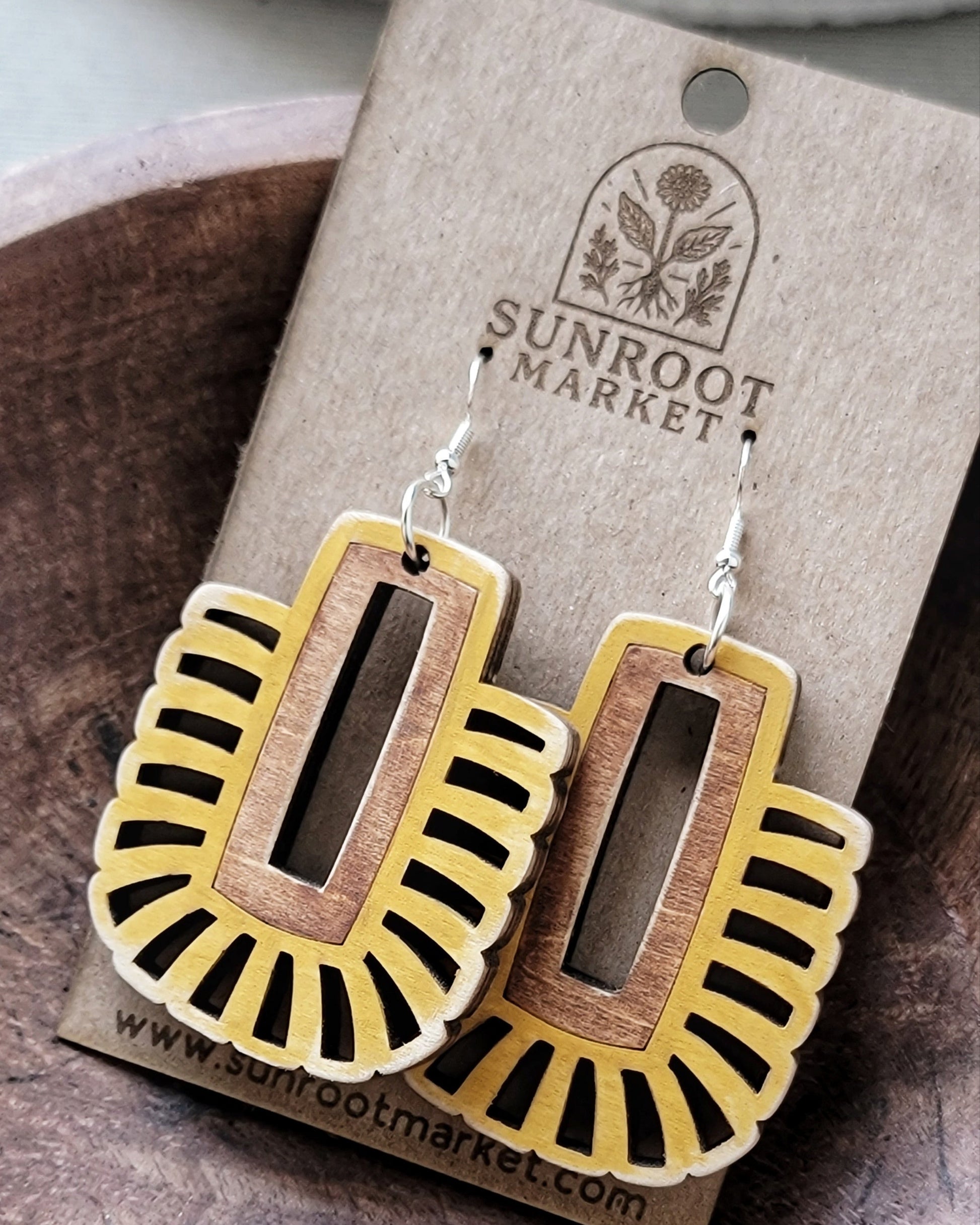 Ochre Boho Earrings