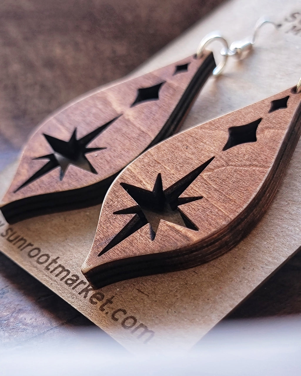 Triple Star Earrings