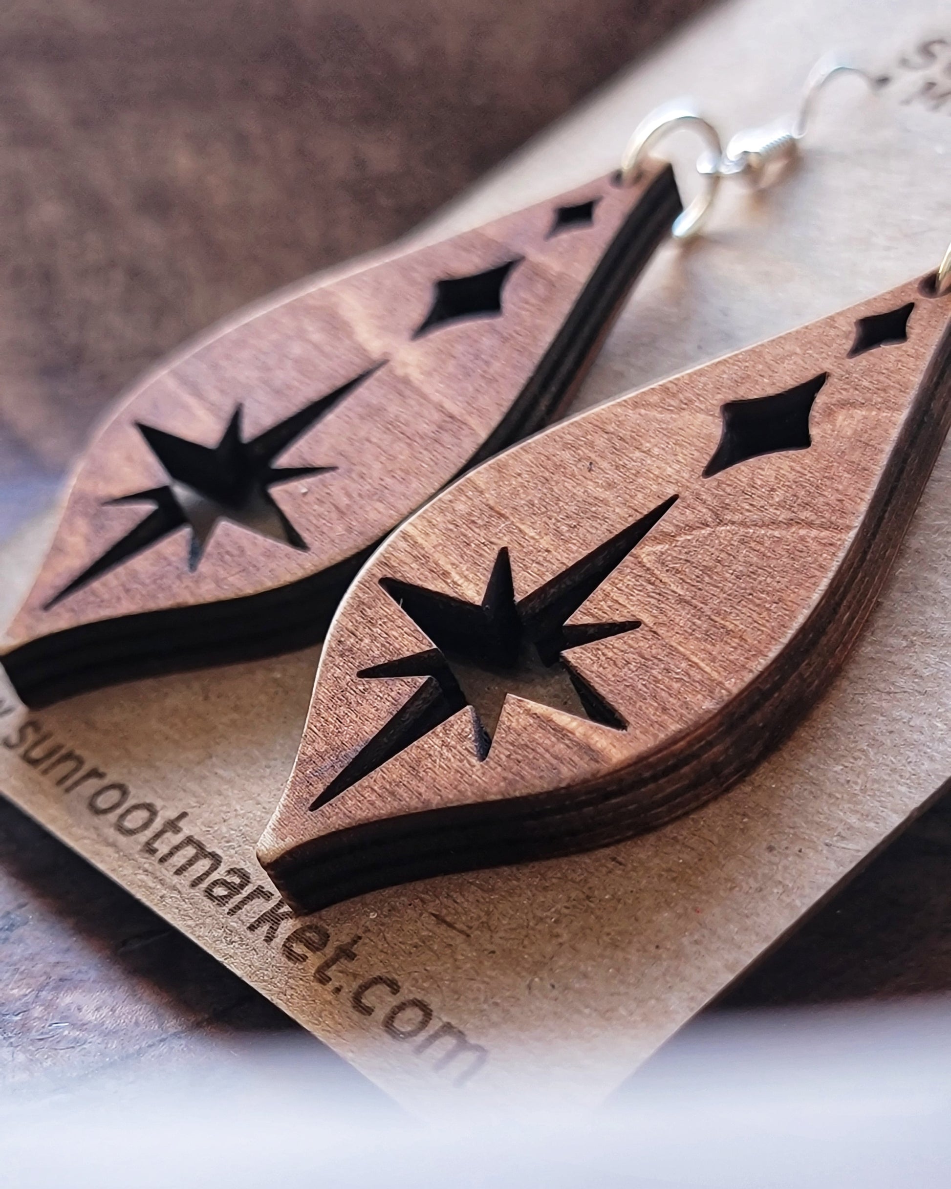 Triple Star Earrings