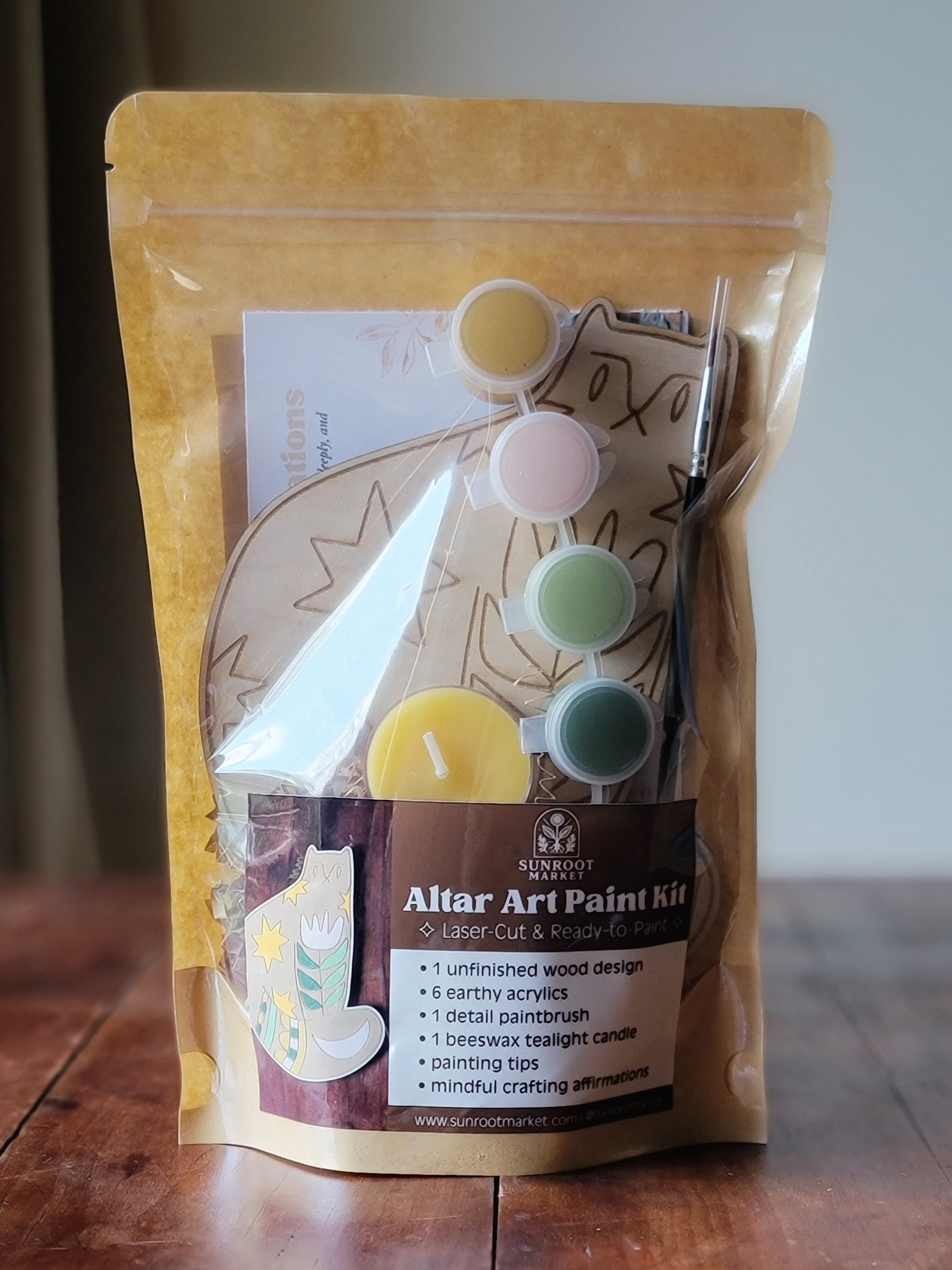 Altar Art Paint Kit - Folk Cat