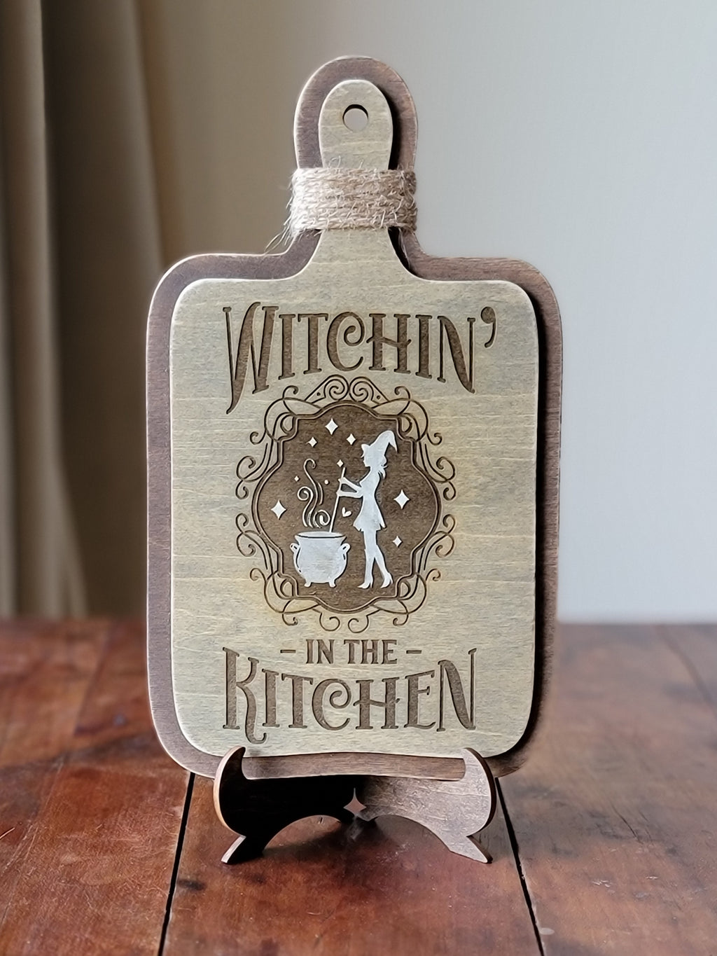 Kitchen Witch Cutting Board