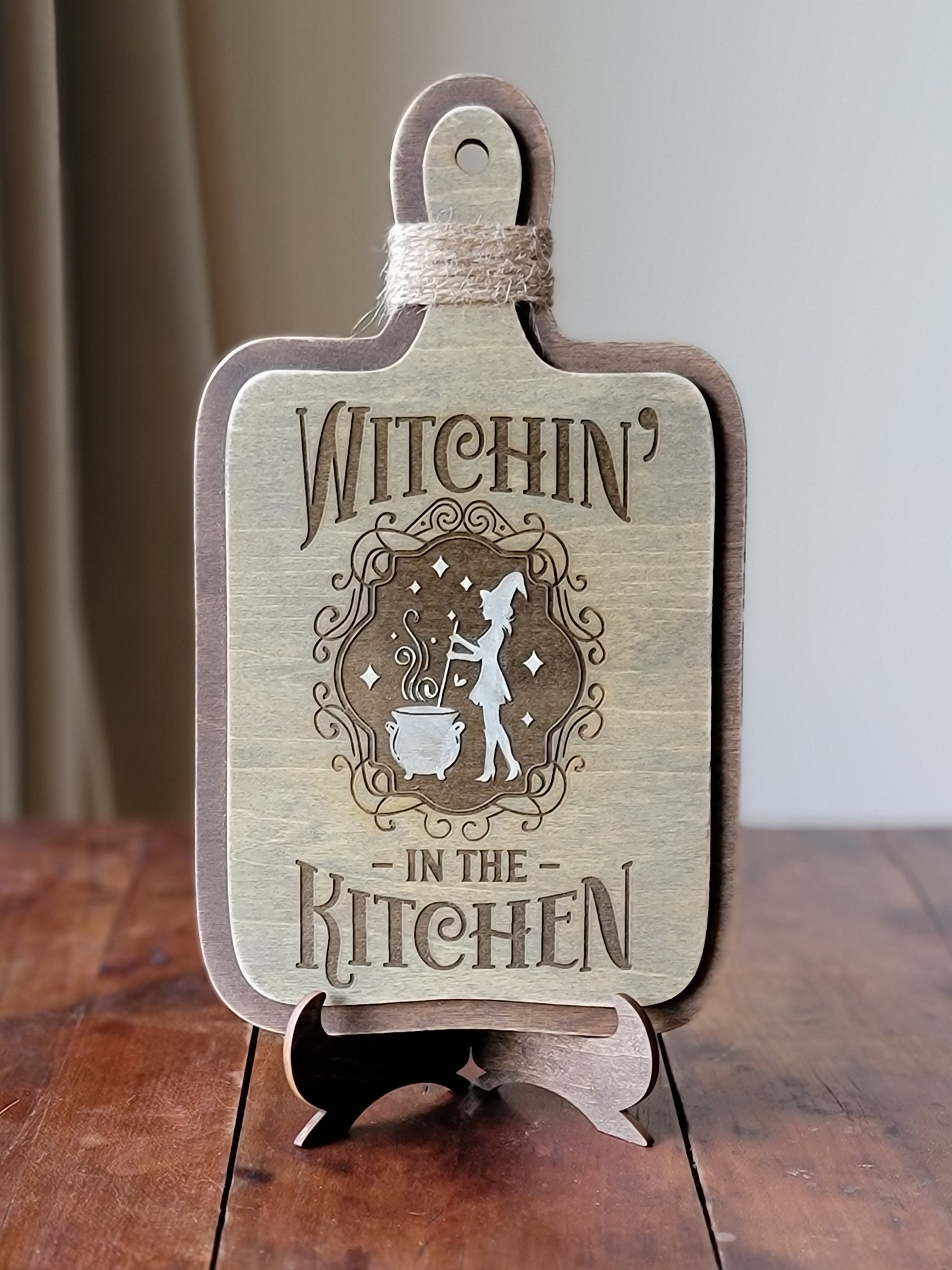 Kitchen Witch Cutting Board